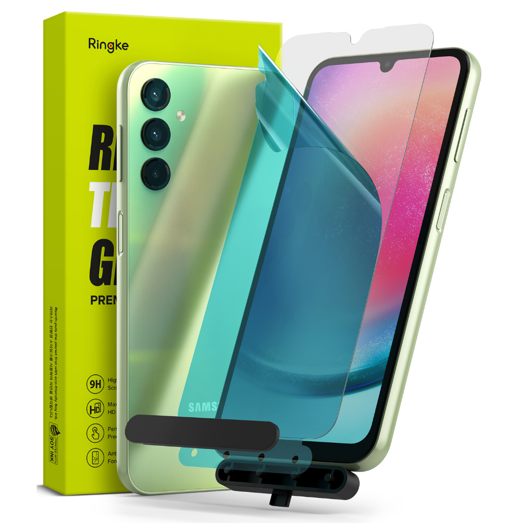 Ringke Glass 鋼化玻璃 手機屏幕保護膜 2片裝 Galaxy A24 4G