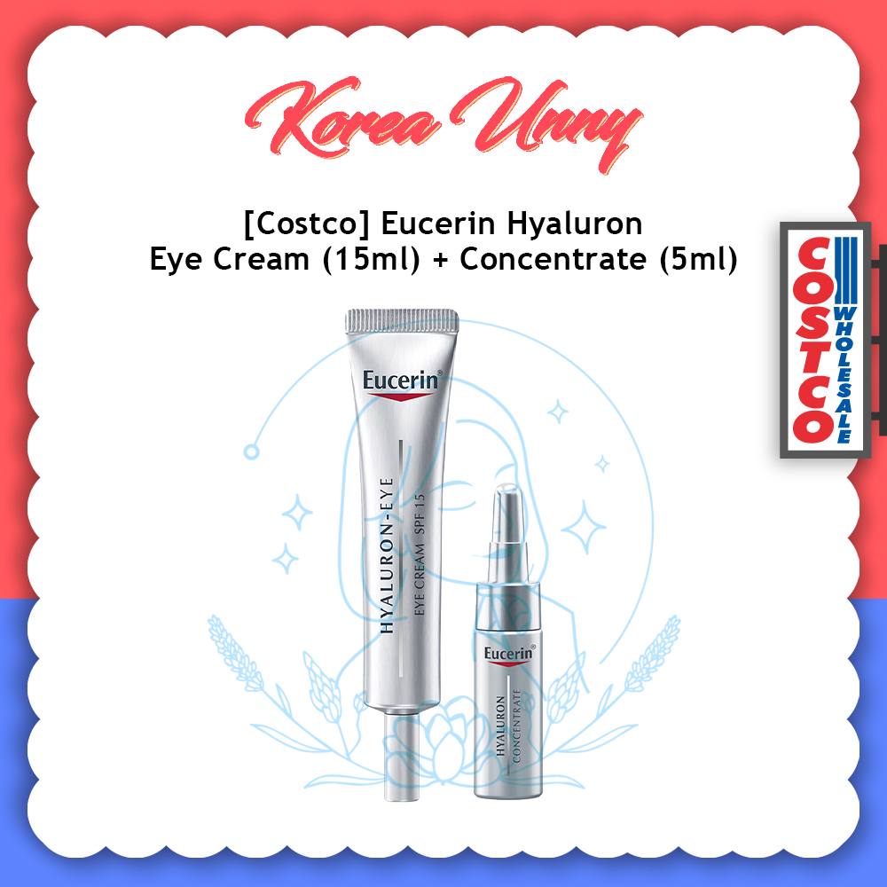 [Costco] Eucerin 透明質酸眼霜 15ml + 濃縮液 5ml