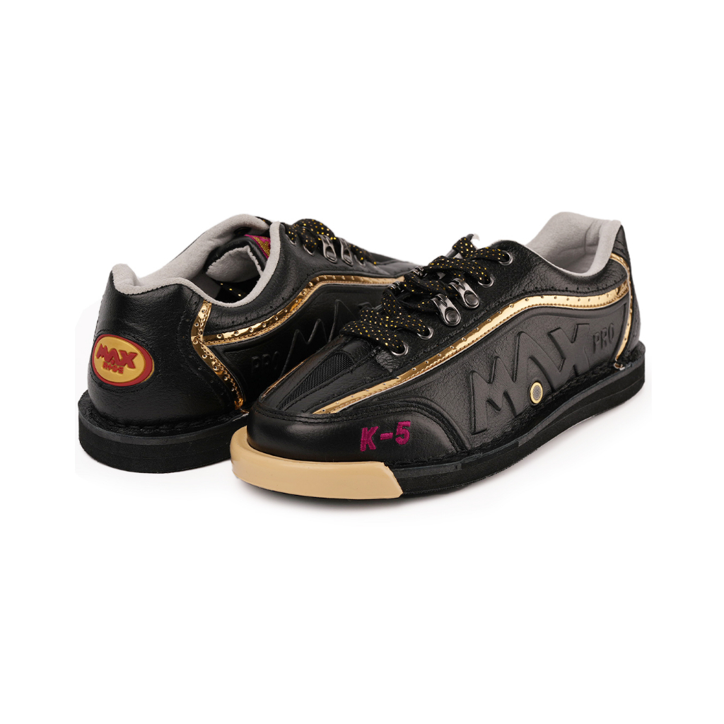 Max Rise K-5 可互換墊保齡球鞋 | 自定義名稱標籤 | 黑色保齡球鞋 | 白色保齡球鞋