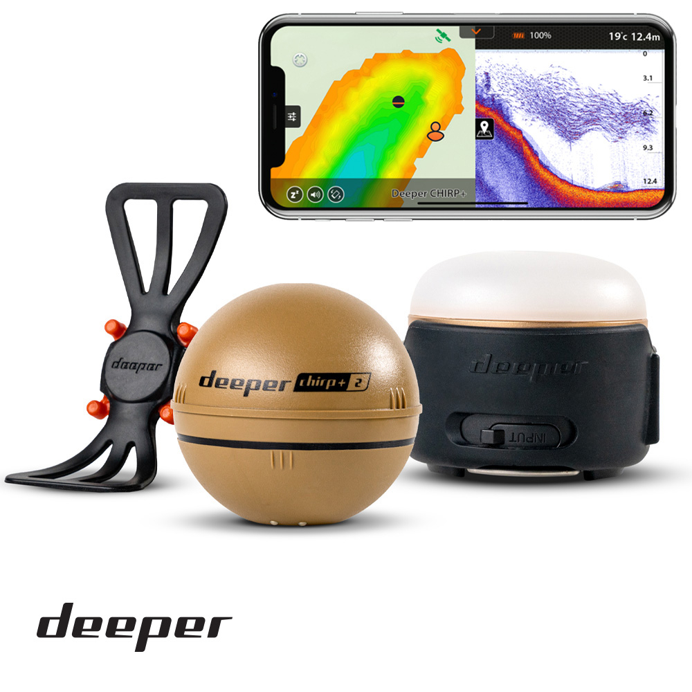Deeper CHIRP+2 智能聲納燈/手機支架套裝