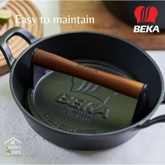 [SeoulLife]*Beka Germany* 輕質鑄鐵燒烤壓榨機,用於牛排、三明治或帕尼尼