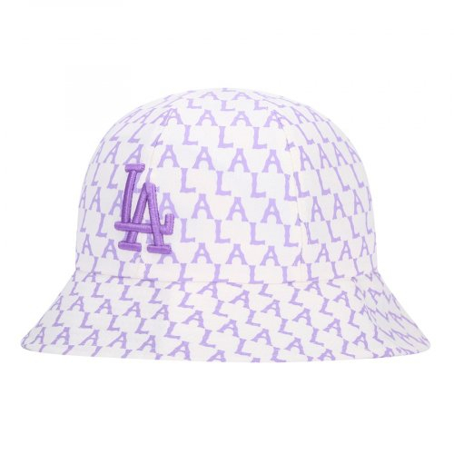 Mlb Pastel Monogram 圓頂帽 LA(紫羅蘭色)帽