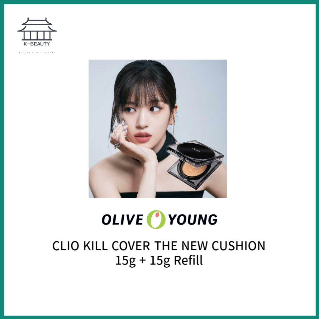 [Olive Young] 排名前 20 名。 / Clio Kill Cover 新款 Founwear 氣墊 15g