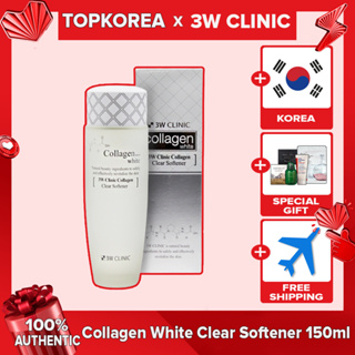 3W CLINIC Collagen Wh-ite Clear Softener ★3w診所★ 膠原蛋白柔順劑 150m