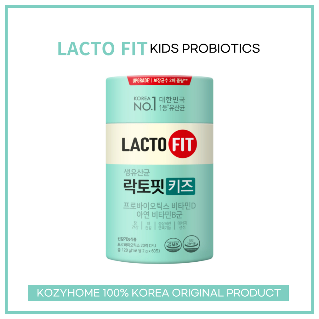 韓國 LACTO-FIT 鐘根堂益生菌 兒童益生菌 2g*60包（綠色中童款）