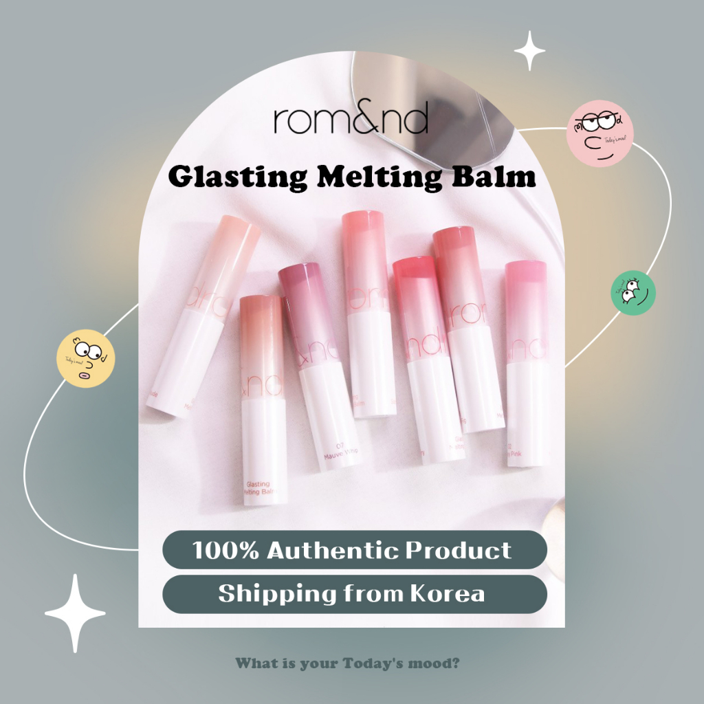 [rom&amp;nd] 持久融化膏 | Romand Glossy Lip Stick Balm 光澤水潤玻璃飾面 romnd