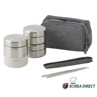 韓國 LocknLock 樂扣樂扣保溫便當盒套裝 304不鏽鋼便當盒