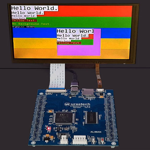 Stm32h730zb 演示板和 7 英寸 LCD 和 stm32cubeide 示源提供評估開發嵌入式 Arduino