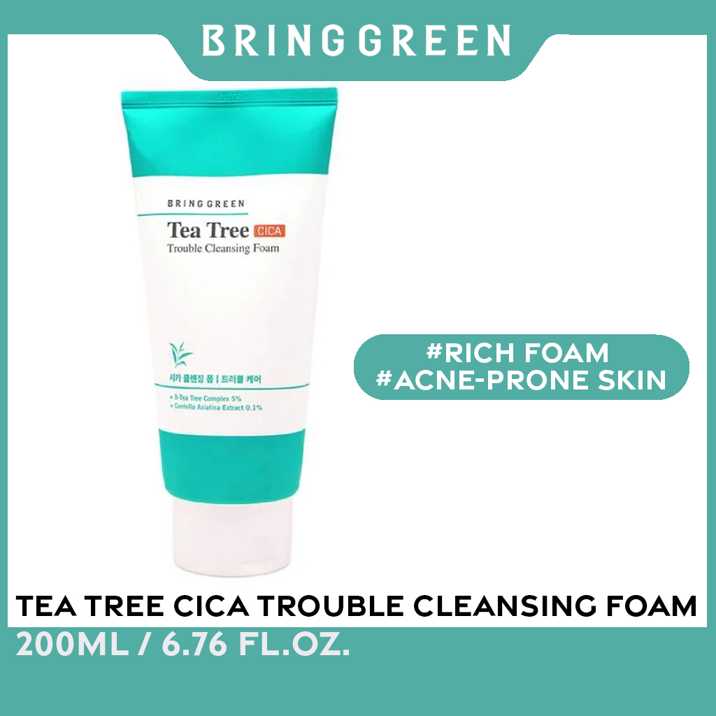 [Bring Green] 茶樹 Cica 問題肌膚潔面泡沫 200ml
