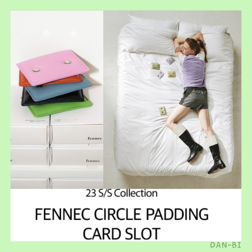 [FENNEC] 圓形填充卡槽錢包 6 色 2 卡 + 錢袋/女士可愛韓式