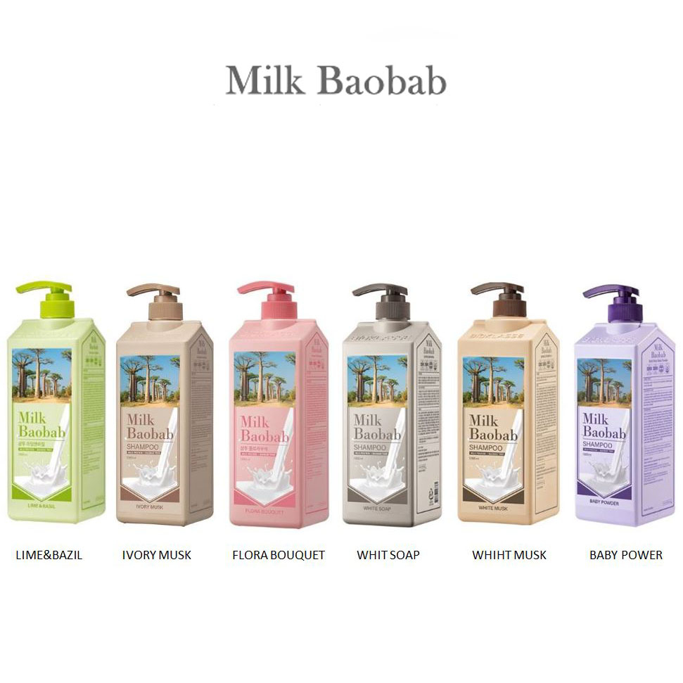 【Milk Baobab】(bts Jungkook's Pick) 洗髮水 1000ml 牛奶蛋白 6type 香水青