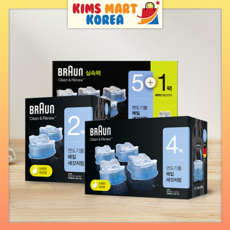 Braun 韓國清潔和更新 CCR2 衛生清潔墨盒補充裝韓國直銷 2 件、4 件、6 件