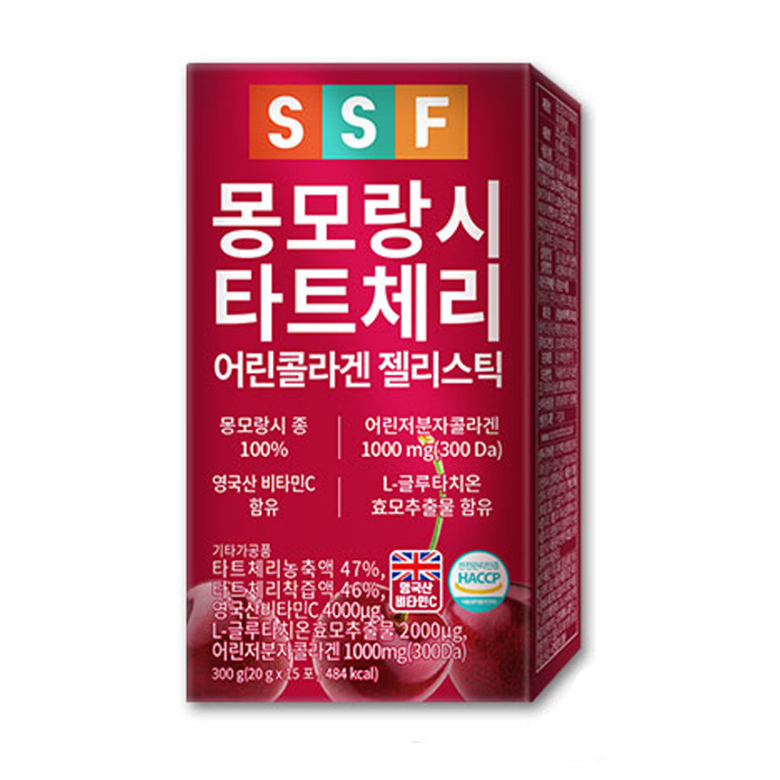 韓國 SSF 酸櫻桃膠原蛋白果凍 20g x 15包