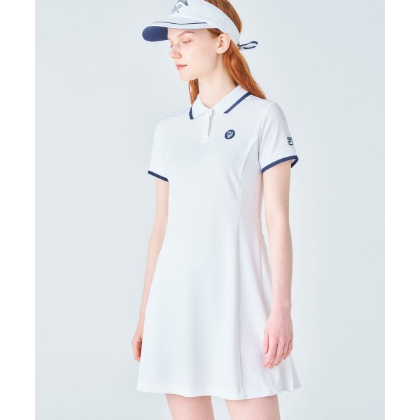 斐樂 Fila 網球卡拉連衣裙襯衫和襯衫