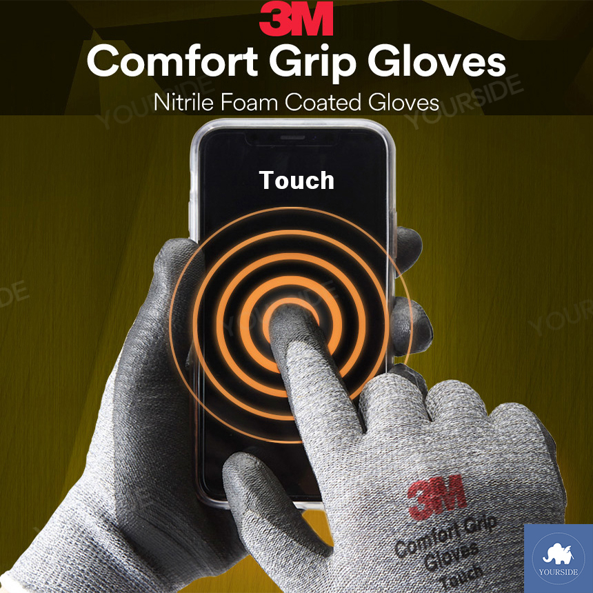 3m Comfort Grip 空氣安全手套工作手套 Gay 4Size (S/M/L/XL)