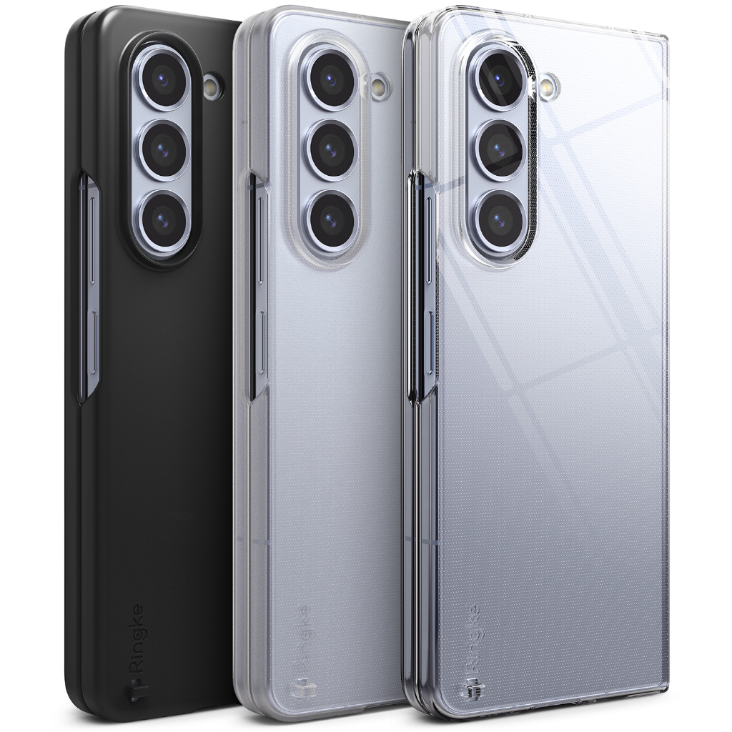 Ringke Slim 超薄防刮手機保護殼 硬質PC 抗黃變 透明 啞光 黑 Galaxy Z Fold 5