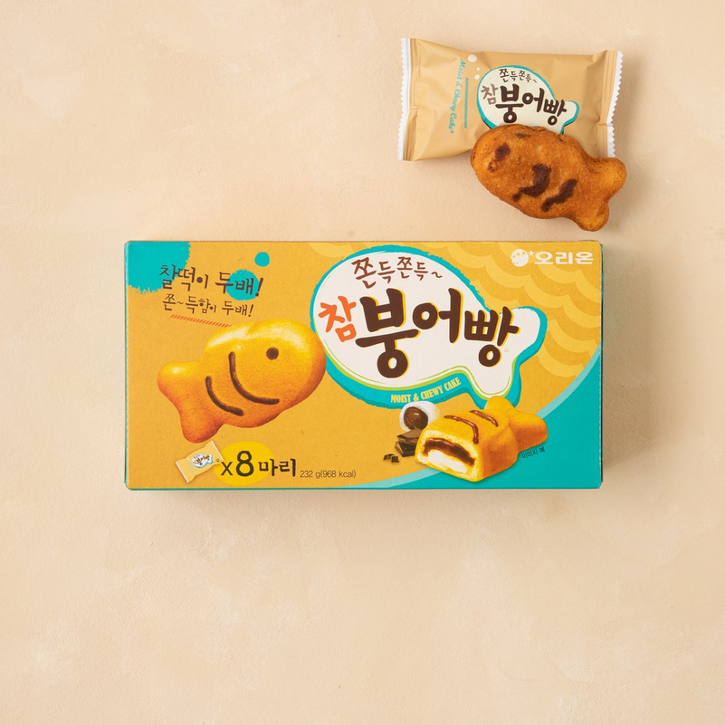 Orion 韓國魚形麵包 Bungeoppang 麻糬餅乾 1box