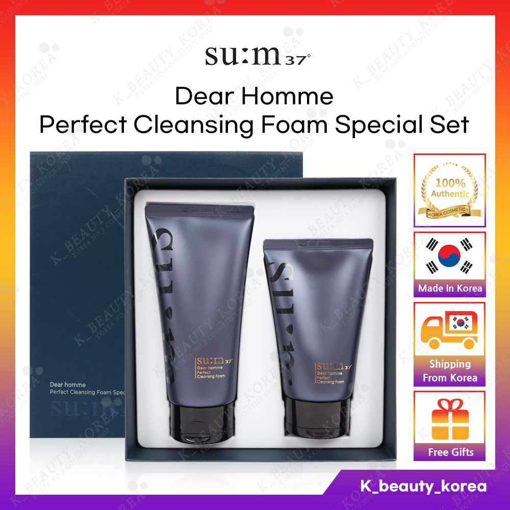 [SU:M37] Dear Homme 完美潔面泡沫特別套裝 (160ml+100ml) / 男士護膚潔面乳 [Prem