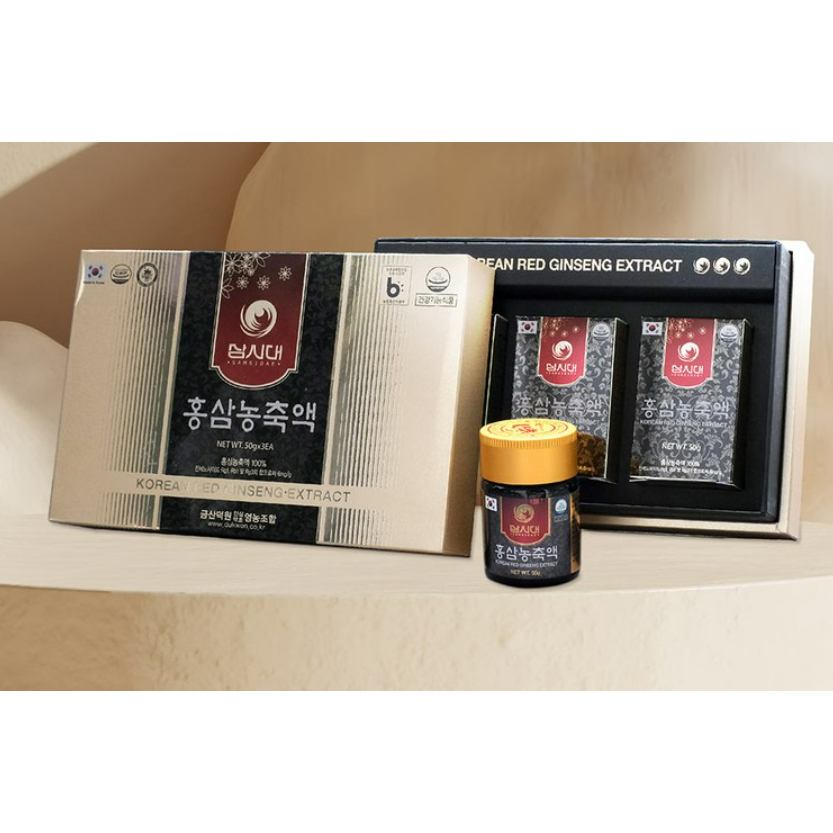 韓國蔘時代 紅蔘濃縮液100%蔘膏 50gx3 瓶/禮盒裝