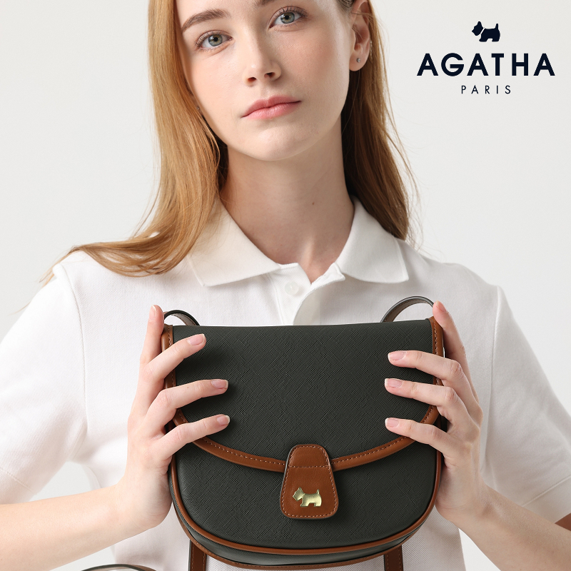 AGATHA PARIS -經典皮革馬蹄包 AGTB135-709 法國名牌包 專櫃正品
