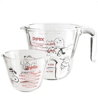 Pyrex x peanuts 史努比 玻璃量杯限量版 玻璃量杯 250ml 500ml 1000ml 史努比人物商品