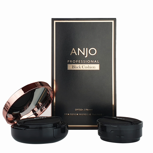 Anjo 專業黑色氣墊 SPF50(1 件產品 + 1 個補充裝)
