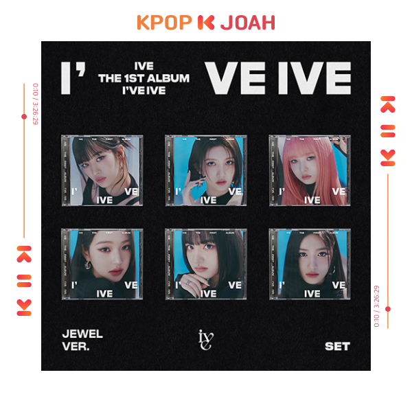 IVE [I'VE IVE] 1st Album Limited Jewel Ver. 6 Version Set