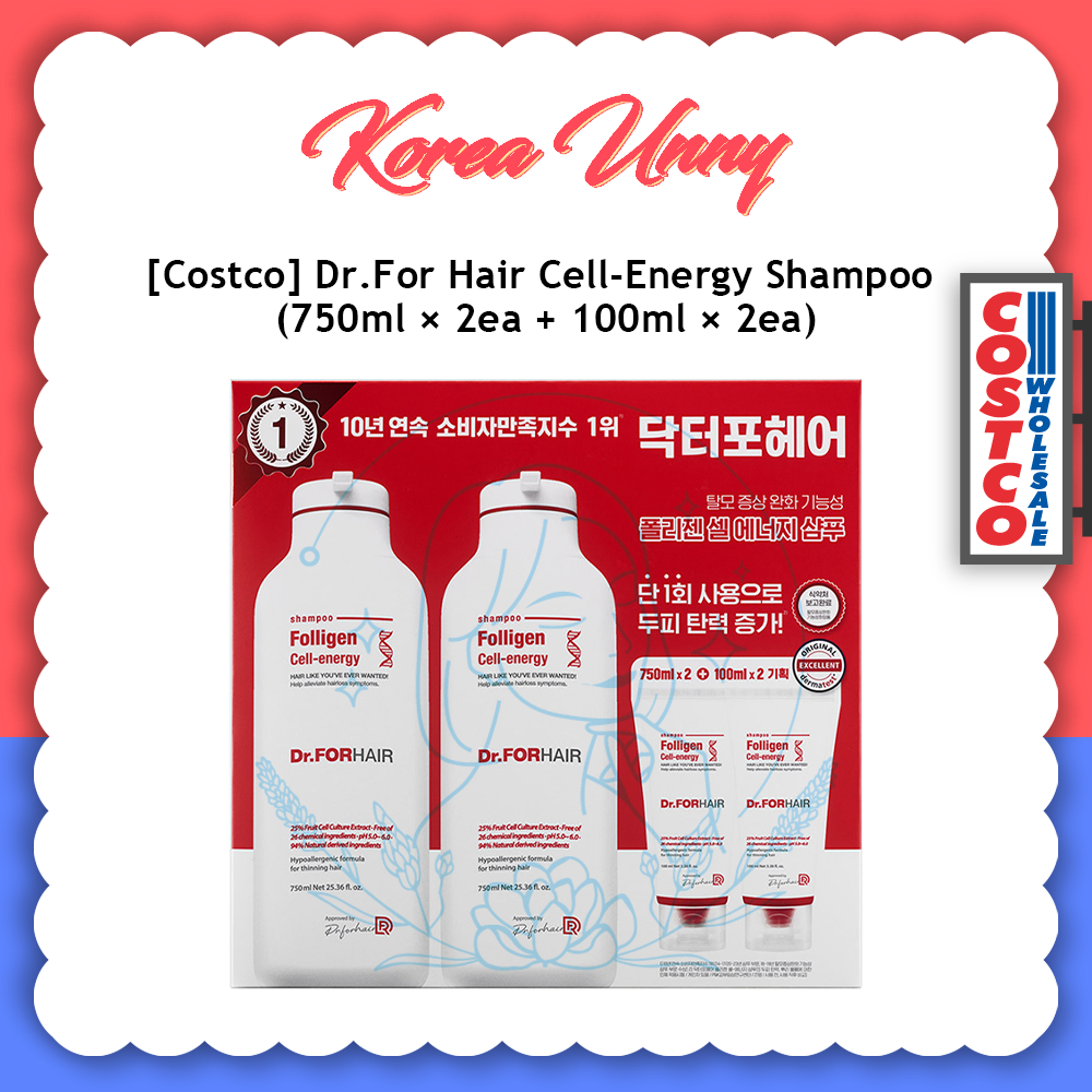 [Costco] Dr.for Hair Cell-Energy 洗髮水 750ml x 2ea + 100ml x 2