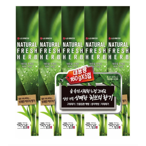 Lg 天然草本新鮮竹醬牙膏 4pcs(來自 KANGNAM SEOUL IN KOREA)