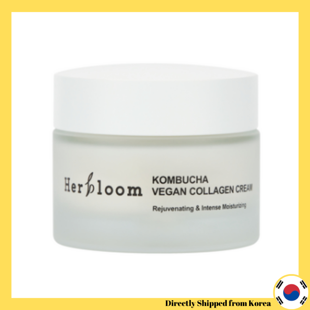 [Herbloom] 有機康普茶綠茶 Scoby 微生物植物生物素膠原蛋白霜 50ml(煥活強效保濕) 100% 純素