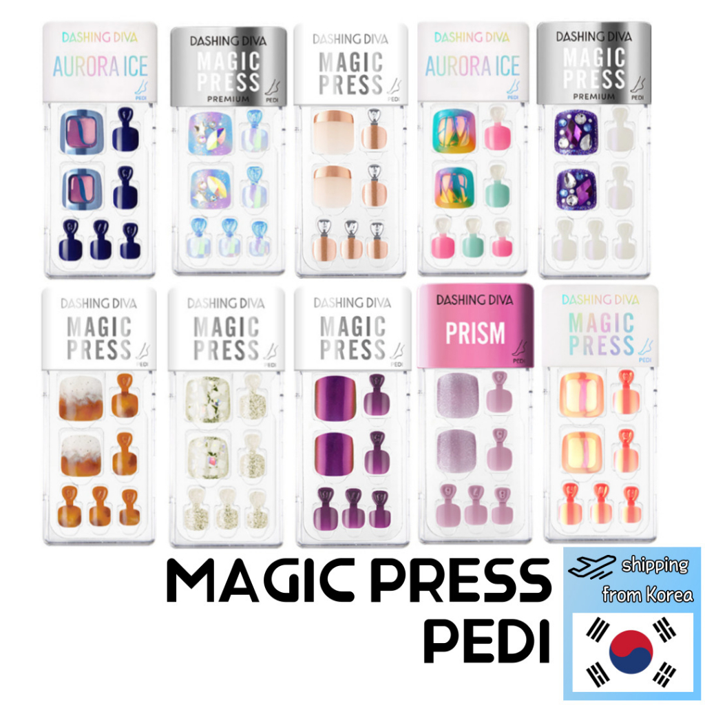 [Dashing Diva] 指甲尖 Magic Press Nail Pedi Tips / 40 types