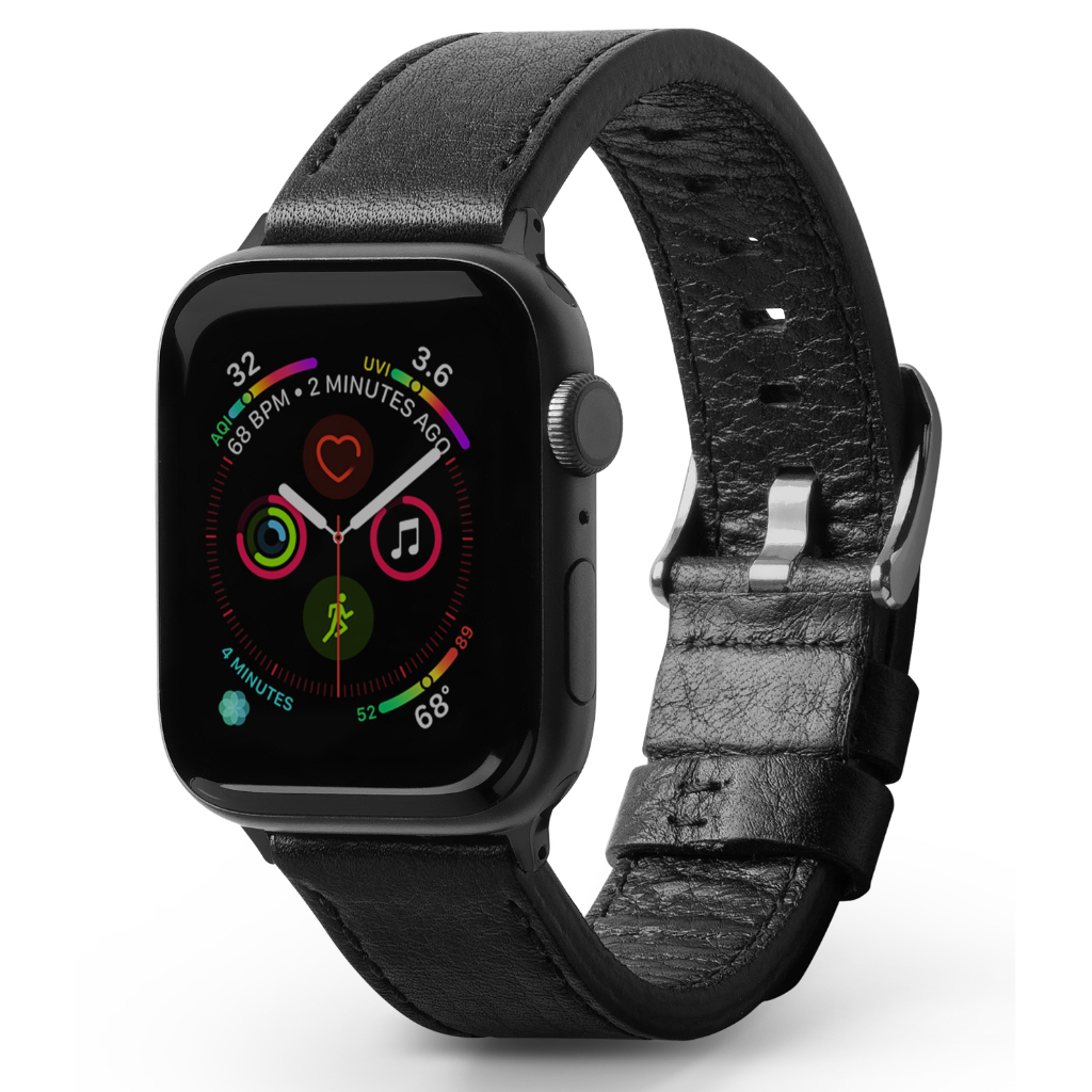 Ringke Leather One皮革不銹鋼錶帶用於Apple Watch 49mm 45mm 44mm 42mm