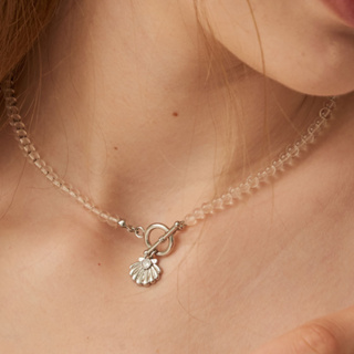 Crystal Shell Quartz Necklace