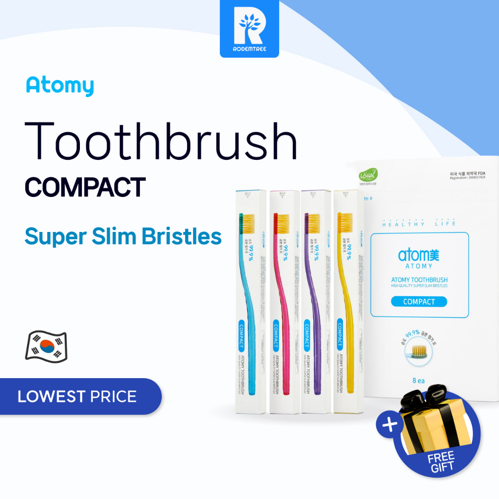 Atomy Compact Toothbrush 1set (8ea) 艾多美 牙刷(小型刷頭) 1組 (8支)