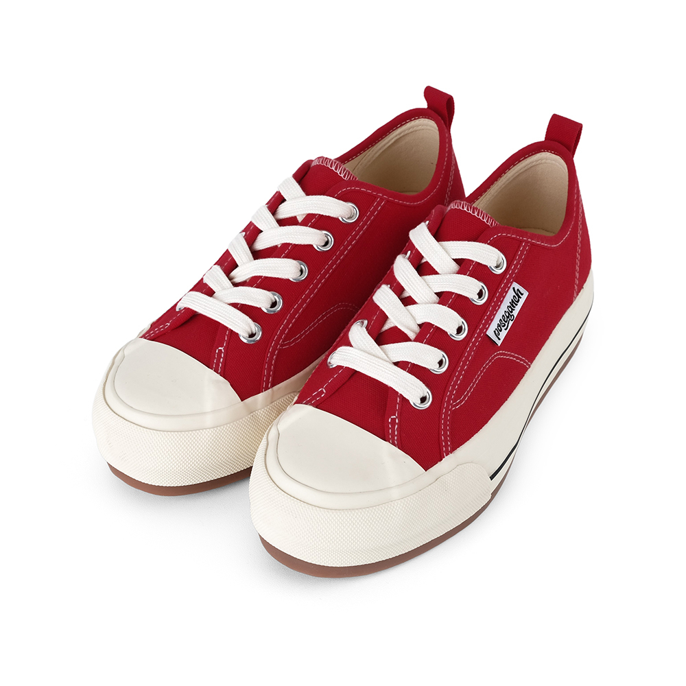 POSE GANCH Musubi 紅色厚底帆布鞋 (IVE Gaeul同款)