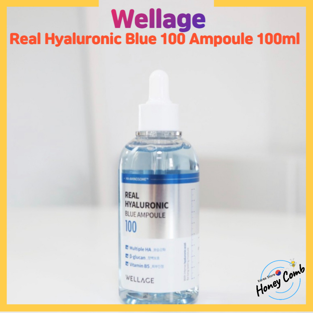 [Wellage] 真正的透明質酸藍 100 安瓿 100ml /韓國/護膚品/乾性皮膚