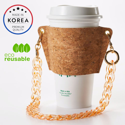 韓國高級便攜式軟木飲料袋_sandstorm、杯架、環保水瓶架、跑步野營徒步旅行