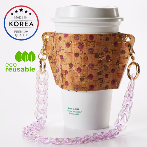 韓國高級便攜式軟木飲料袋_gianni Bubble,杯架,環保水瓶架,跑步野營徒步旅行