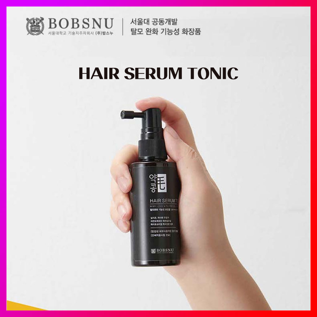 [BOBSNU] Hair Serum Tonic 60ml 脫髮護理補品黑豆提取物 養髮液