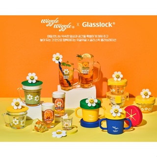 🍀【韓國現貨】 Wiggle Wiggle x Glasslock 耐熱強化花園馬克杯 380ml/ 490ml