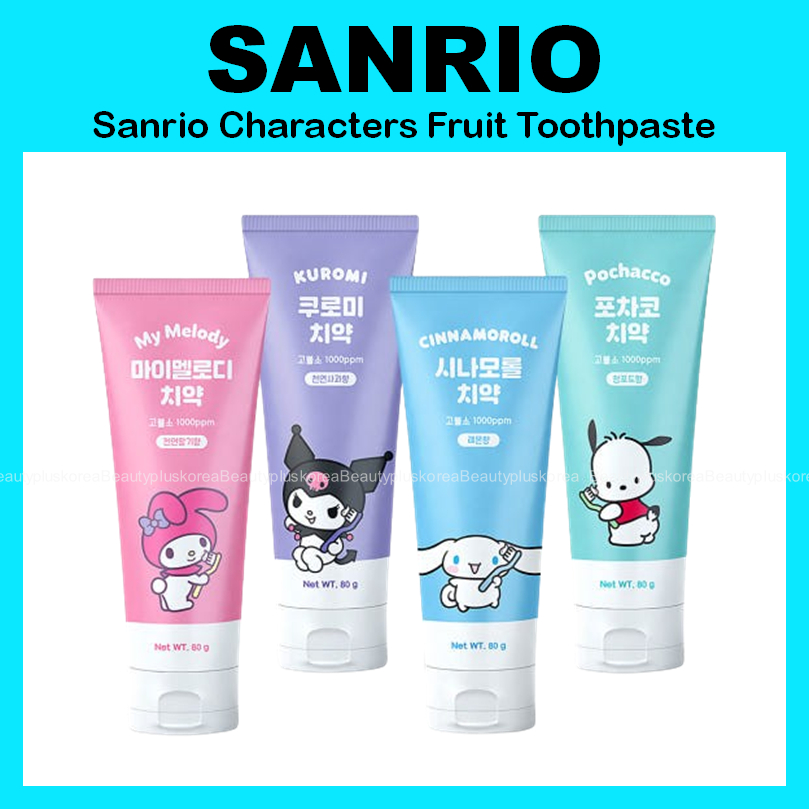 三麗鷗 [Sanrio] Sanrio Characters 水果味牙膏(旋律 / Kuromi / Cinnamoro