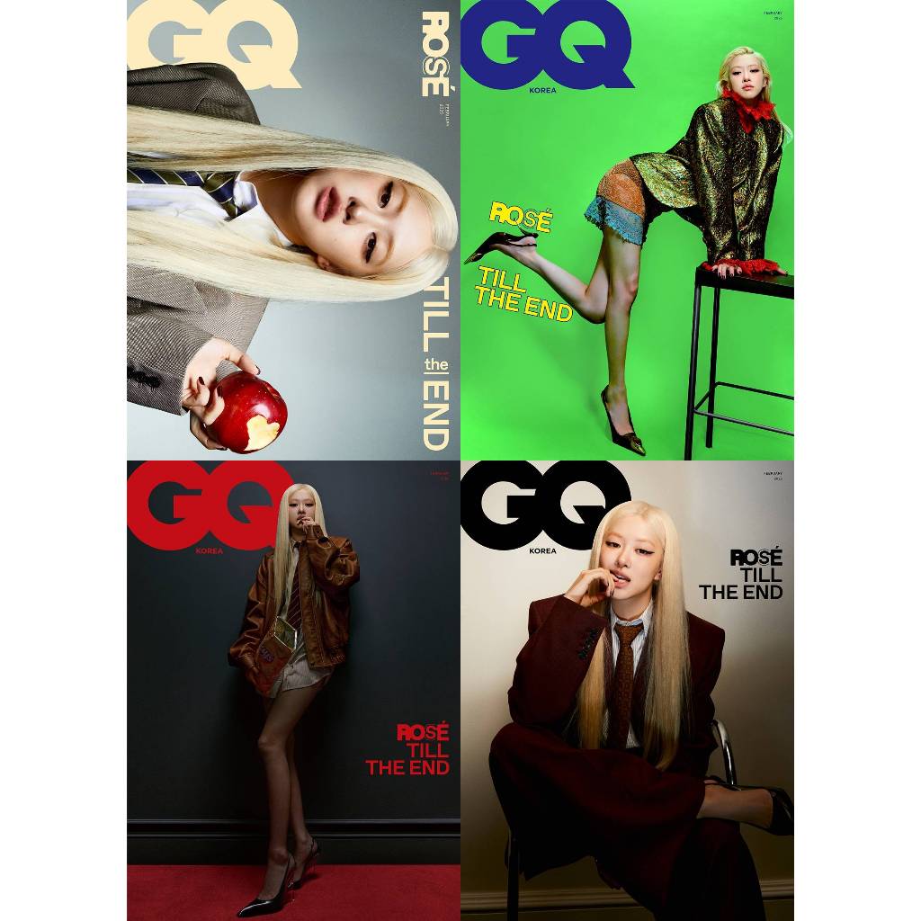 2025.2 GQ KOREA BLACKPINK ROSE COVER NCT JAEHYUN JUNGWOO Mag