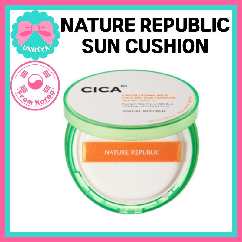 NATURE REPUBLIC Green Derma Mild Cica 大防曬氣墊 SPF50+ PA++++ 韓國