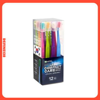 KOREA BuKwang Antiplaque CompactCare 牙刷 12 件 – 超薄 2.5 毫米頭,用於