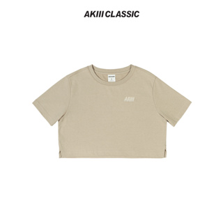 【AKIII CLASSIC】Plain短版短袖T恤_Sand| 短版 日常 女
