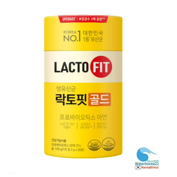 韓國鍾根堂 LACTO-FIT 生乳酸菌 益生菌+鋅 2gx50入全家款