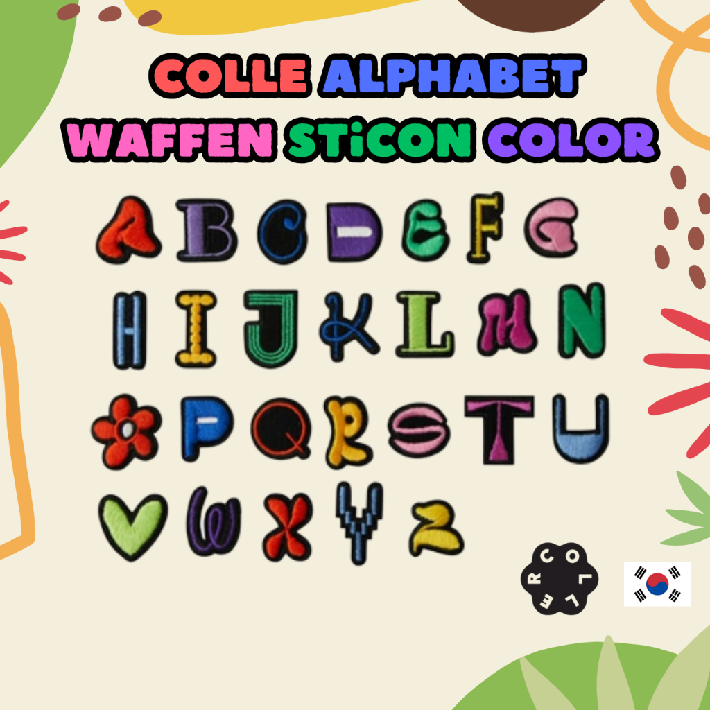 [LINE Friends X COLLER] 字母華夫餅貼紙顏色(選項:A-Z)