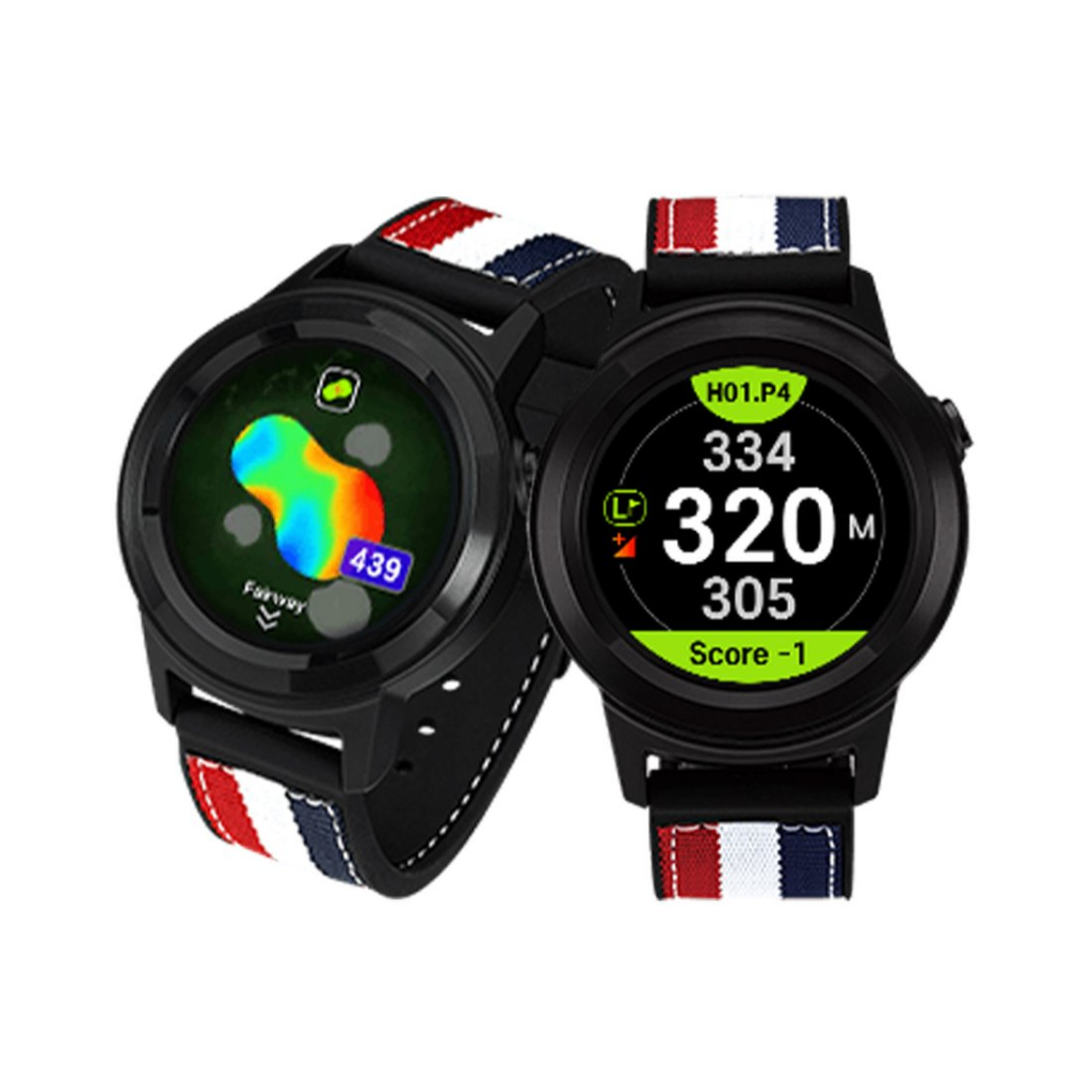 Golf Buddy Aim w11 Golf GPS 手錶,高級全彩觸摸屏,預裝 40,000 全球球場,易於使用的高
