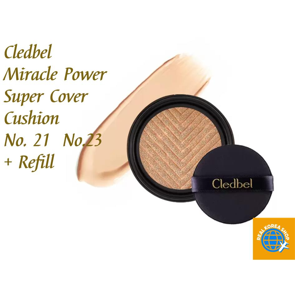 【韓國製造】Cledbel Miracle Power Super Cover 坐墊號 21個補充裝(13g x 2)+