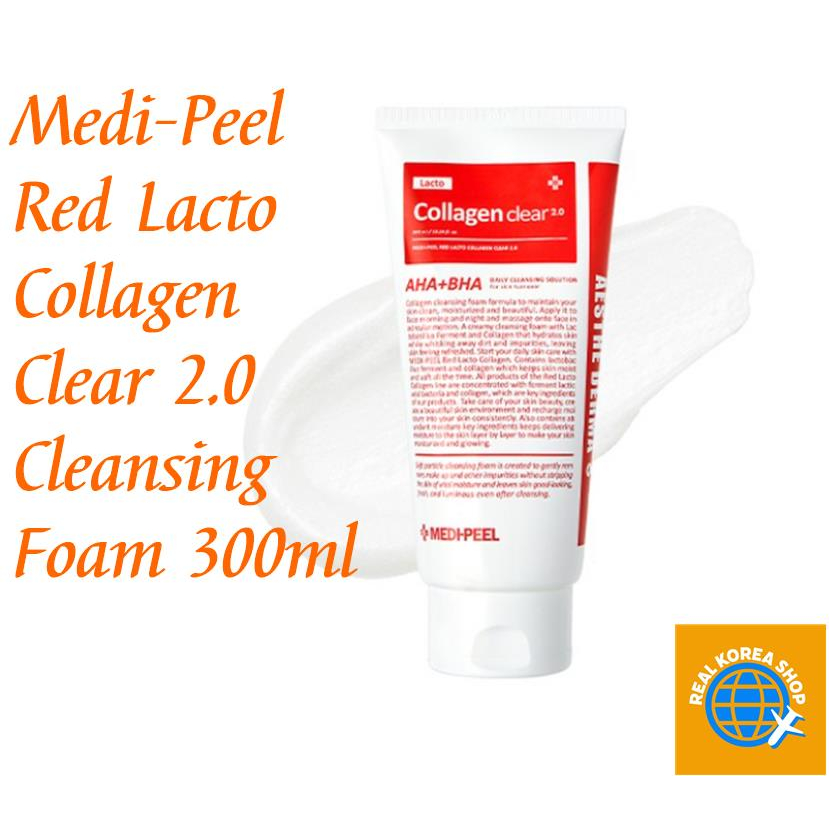 Medi-Peel Red Lacto Collagen Clear 2.0 Cleansing Foam 300ml